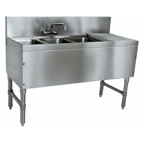 Advance Tabco PRB-19-43L Prestige Underbar Sink Unit 3-compartment 48"W X 20"D X 36"H