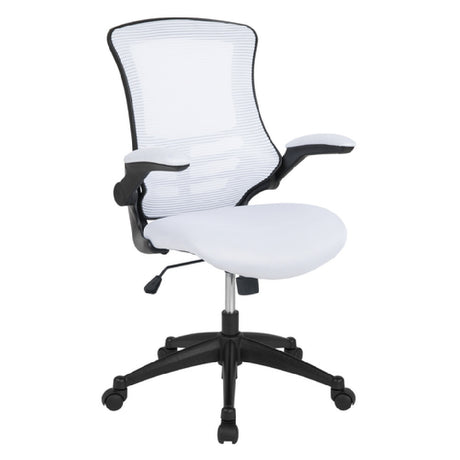 Flash Furniture BL-X-5M-WH-GG Swivel Task Chair 37-1/2" To 41-1/4" Adjustable Height