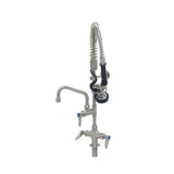 T&S Brass SMPK-2DLN-06 EverSteel Pre-Rinse Unit: EasyInstall Stainless Steel Single Hole Deck Mount Mixing Faucet