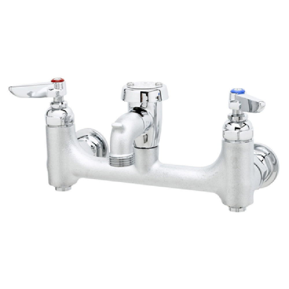 T&S Brass B-0674-BSTR Service Sink Faucet 8" Centers 4-3/4" From Wall To Center Of Outlet