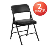 Flash Furniture 2-HA-MC309AV-BK-GG Hercules Series Folding Chair 300 Lb. Weight Capacity