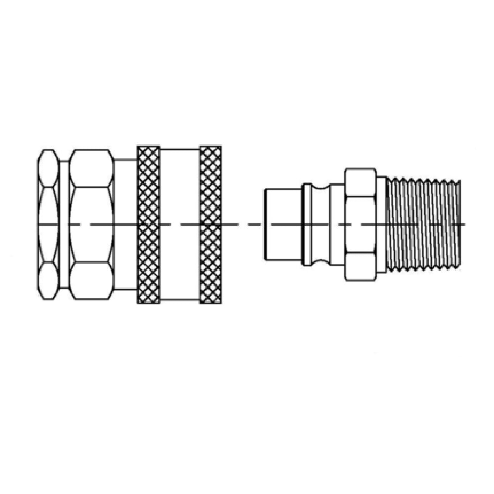 T&S Brass B-0273-QD Washdown Quick-Disconnect Chrome-plated