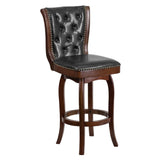 Flash Furniture TA-240130-CA-GG Swivel Bar Stool 30"H Seat Transitional Style