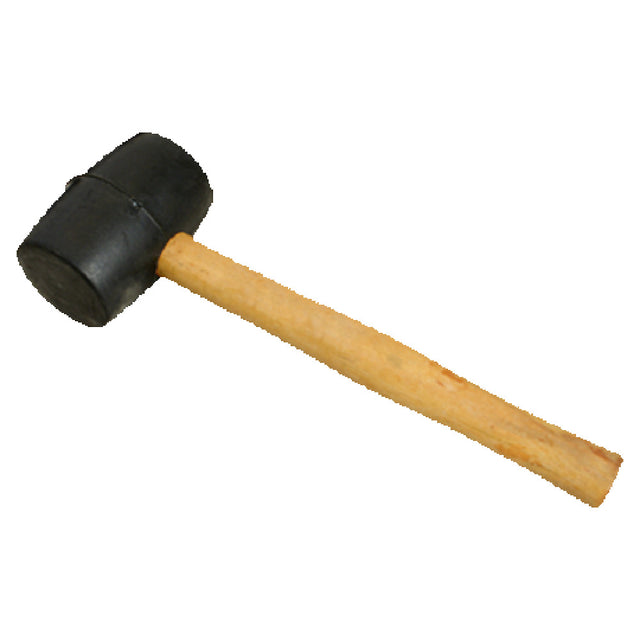 Franklin Machine Products 142-1733 Rubber Mallet 3-1/2" Chemical Resistant Head 9-1/4" Wood Handle