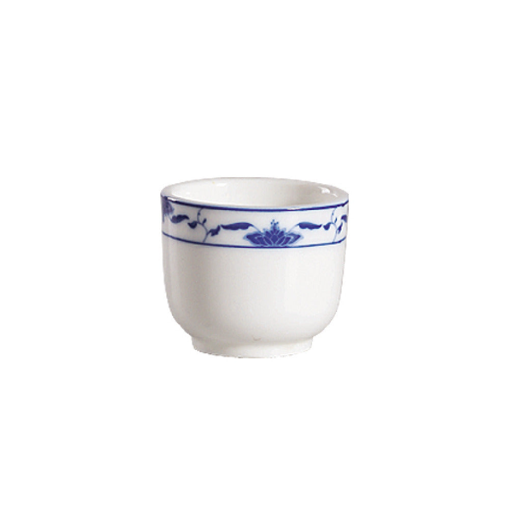 CAC China 103-54 Blue Lotus Chinese Style Tea Cup 4-1/2 Oz. 2-3/4" Dia. X 2-3/8"H