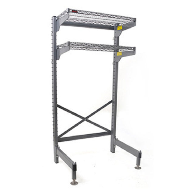 Eagle Q2460V76-OS Q-LEVER Overhead Storage Station Includes: (2) Uprights With Valu-Master® Gray Epoxy Finish