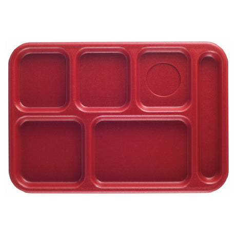 Cambro BCT1014163 Budget School Tray 6-compartment 10" X 14-1/2"