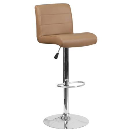 Flash Furniture DS-8101B-CAP-GG Swivel Bar Stool Adjustable Height Contemporary Style