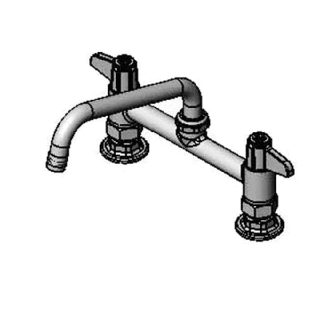 T&S Brass 5F-8DLS08 Equip Faucet Swivel 8"