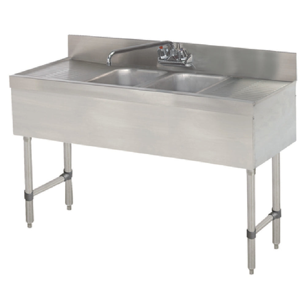 Advance Tabco SLB-42C Special Value Sink Unit 2-compartment 48"W X 18"D X 33"H Overall