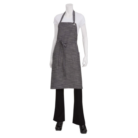 Chef Works ABXX052BSL0 Corvallis Bib Apron 34"L X 30"W Adjustable Neck With Grommet