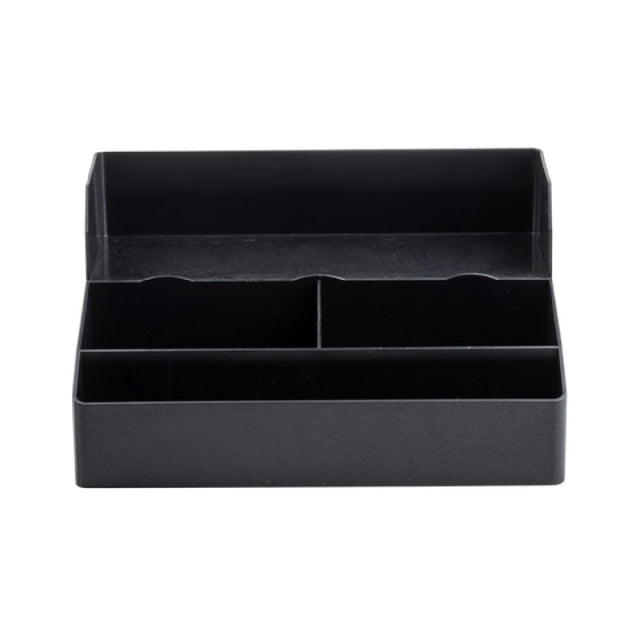 Tablecraft 12637 Coffee Condiment Organizer 14" X 10.5" X 7.125" With 3 Cup Holders