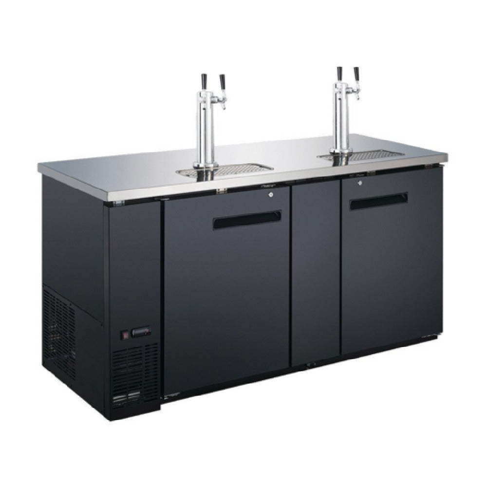 USR Brands CDD-60 Coldline Refrigerated Direct Draw Beer Dispenser 60"W 15.8 Cu.ft. Capacity