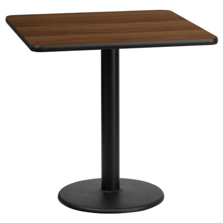 Flash Furniture XU-WALTB-2424-TR18-GG Table 24"W X 24"D X 31-1/8"H Dining Height