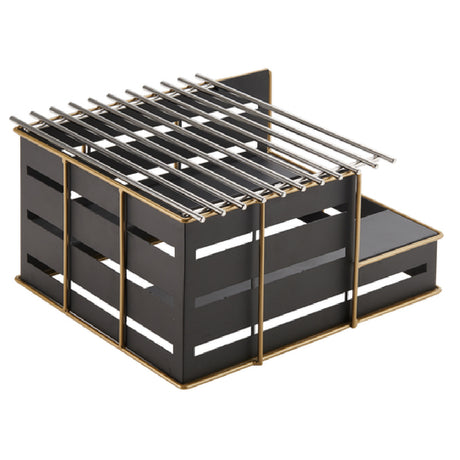 Cal Mil 22089-90 Empire Butane Stove Frame Only 14-1/4"W X 13"D X 7-1/4"H Black (Butane Burner Not Included)