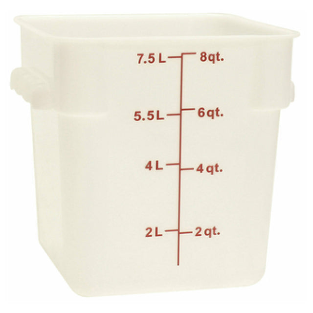 Thunder Group PLSFT008PP Food Storage Container 8 Quart Square