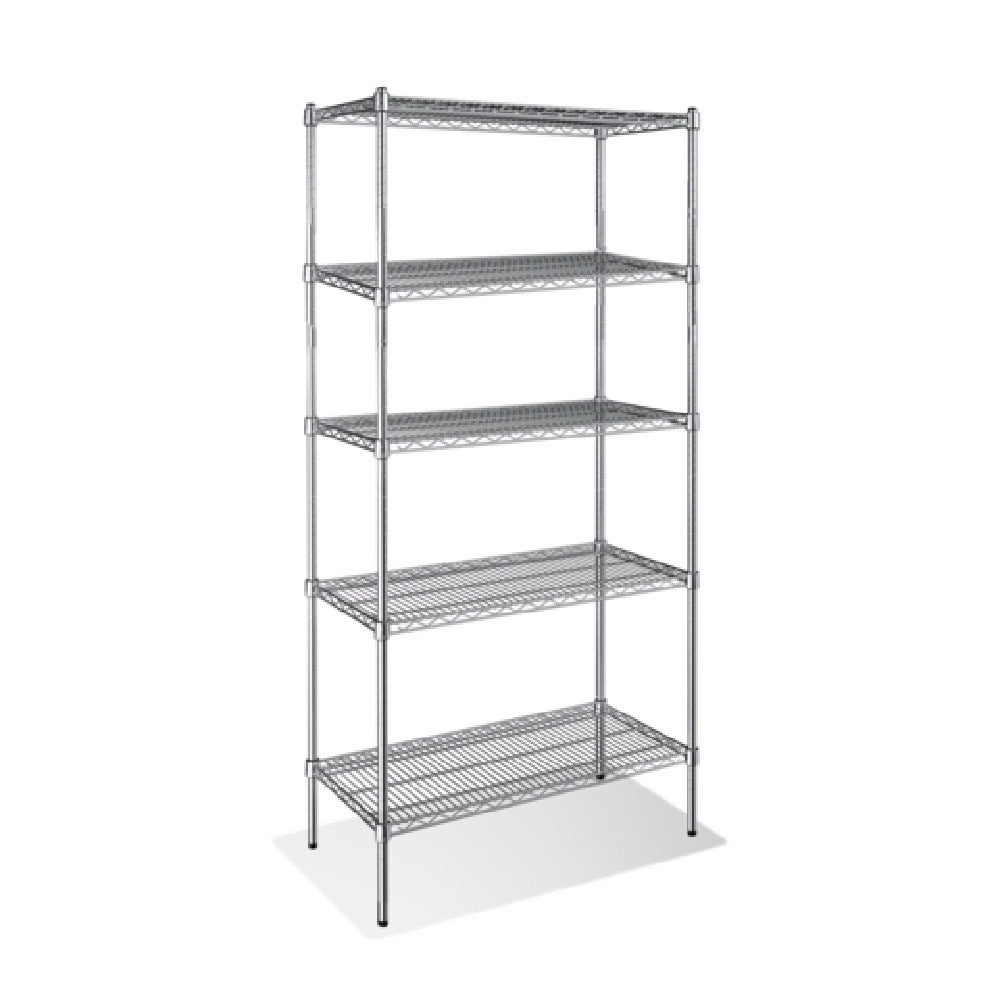 Steel Works Stainless SW2154C-5 Heavy Duty Wire Shelving Unit 5-tier 21"x 54"