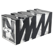 FOH BHO085BKI20 Zig Zag Housing/Drawer Set Matte Black Includes One BRI013BKI28 13" Zig Zag Risers Set Of 2 Matte Black