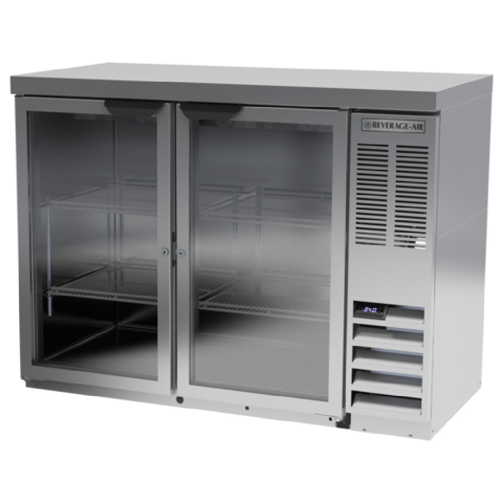 Beverage Air BB48HC-1-G-S-27 Refrigerated Back Bar Storage Cabinet Two-section