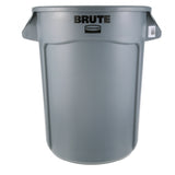 Rubbermaid 3200GY Trash Can 32gal Rnd Gray