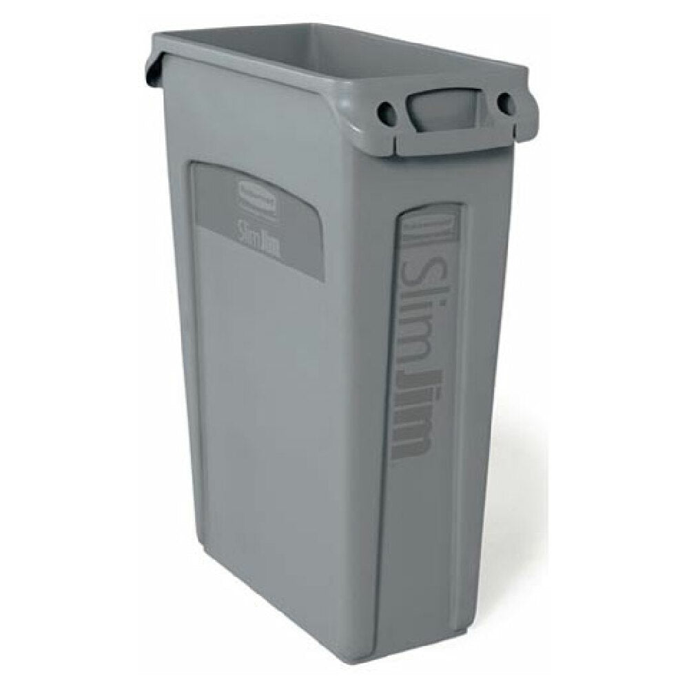 Rubbermaid RBMDFG354000GRAY Vented Trash Can 23 Gal Gray