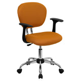 Flash Furniture H-2376-F-ORG-ARMS-GG Swivel Task Chair 33-1/2" To 37-1/2" Adjustable Height