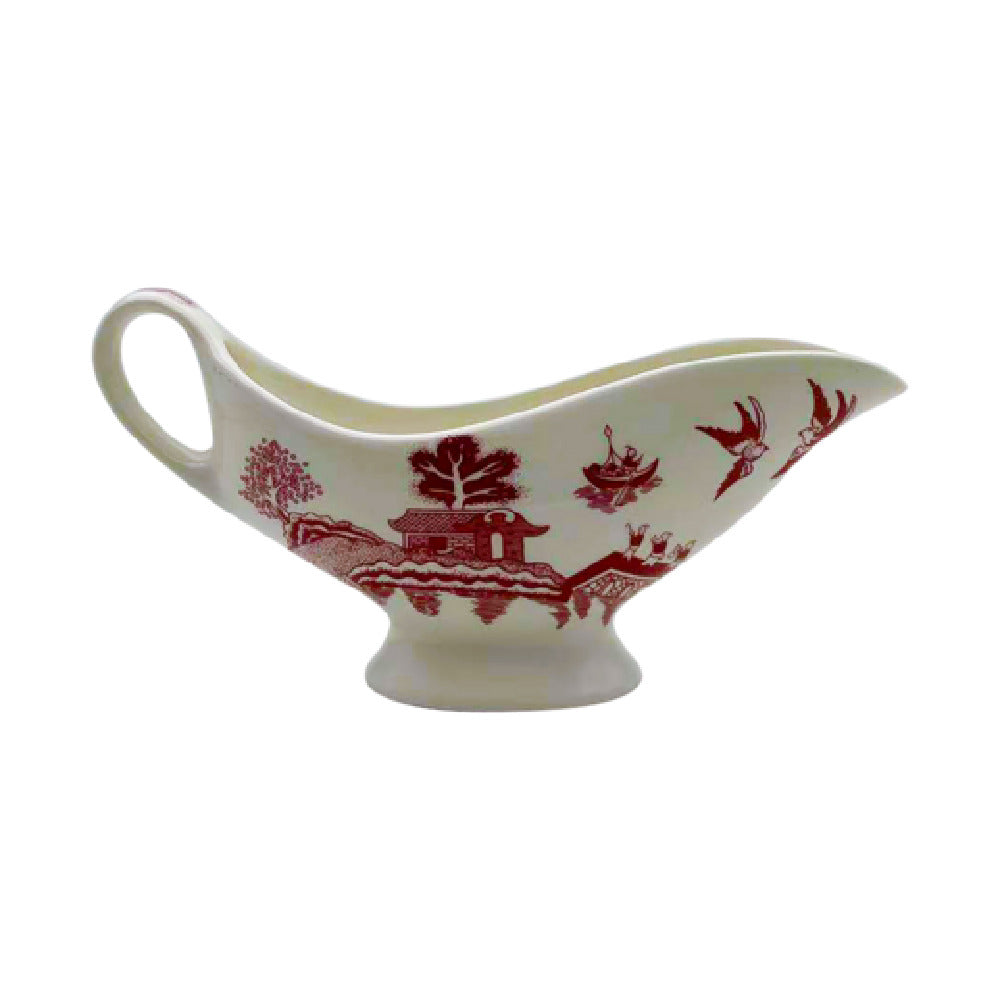 Cameo China 688-75B Pink Willow Footed Gravy Boat 7 Oz. (330 Ml)
