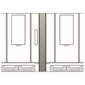 UNOX USA XUC198 - Oven Coupling Kit, Contains All The Necessary Parts For The Correct Installation Of Two Side-by-side SPEED-X ™ Ovens