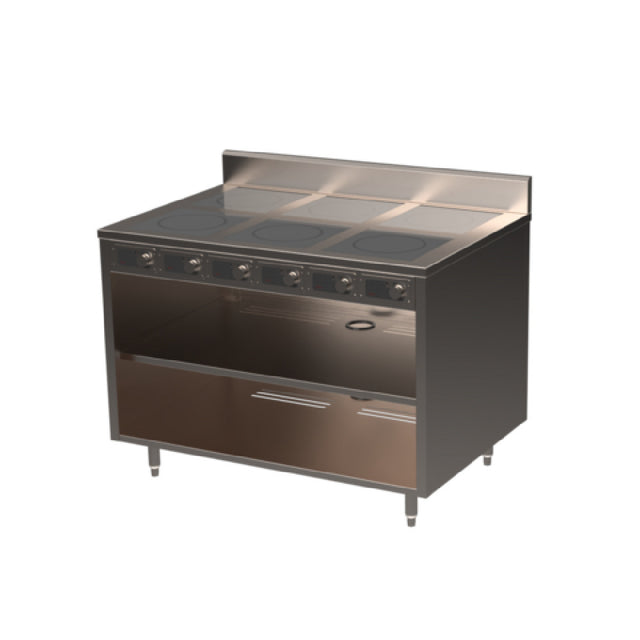 Spring USA BOH-2600-6 BOH Induction Flameless Cooking Cart Electric 48"