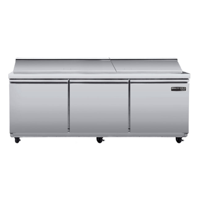 Maxximum MVR72MHC Maxx Cold V-Series Refrigerated Mega Top Prep Table 72"W 19.6 Cu Ft