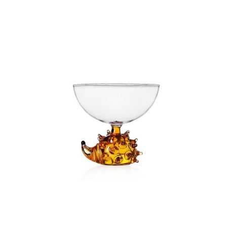 Rosenthal Sambonet Paderno IC352.367 Bowl Amber Hedgehog 4.3" Dia. X 3.7"H