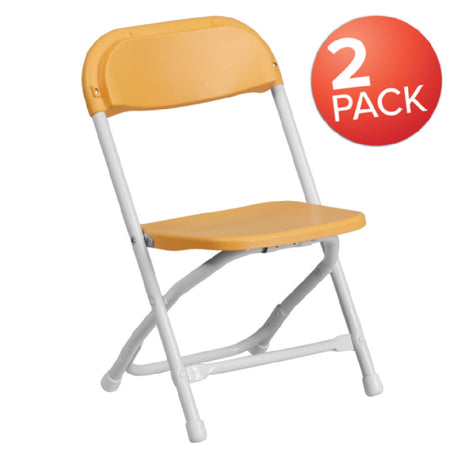 Flash Furniture 2-Y-KID-YL-GG Timmy Folding Chair 220 Lb. Weight Capacity 13"W X 2-1/4"D X 25"H Folded Size