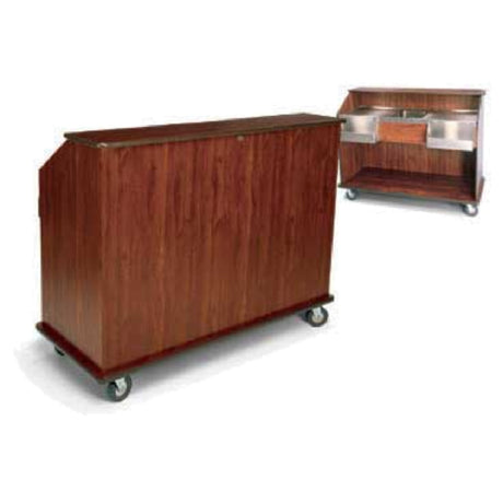 Forbes Industries 4847-5 Mobile Bar 26"W X 62"L X 48-1/2"H High Pressure Laminate Body & Countertop