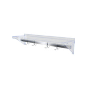 NBR Equipment PR-WS48 Pot Rack Bar 48"L X2" 304 Stainless Steel