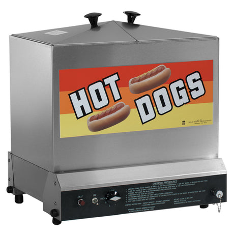 Gold Medal 8012 Super Steamin' Demon® Hot Dog Steamer (180) Hot Dogs & (80) Buns Capacity In Separate Compartments