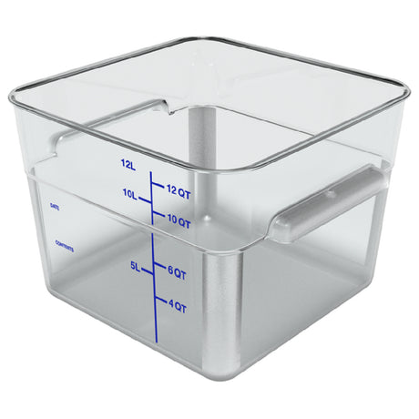 Carlisle 1195407 Carlisle Squares Food Storage Container 12 Qt. 11-1/8" X 8-1/4"H