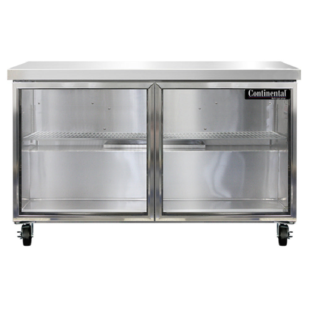 Continental Refrigerator SW48NGD Work Top Display Refrigerator 48"W 13.4 Cu Ft Capacity