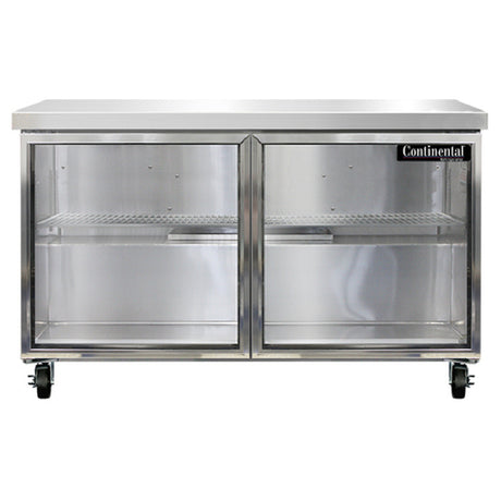 Continental Refrigerator SW48NGD Work Top Display Refrigerator 48"W 13.4 Cu Ft Capacity