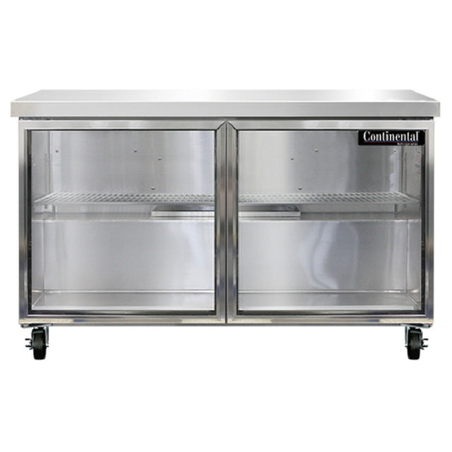 Continental Refrigerator SW48NGD Work Top Display Refrigerator 48"W 13.4 Cu Ft Capacity