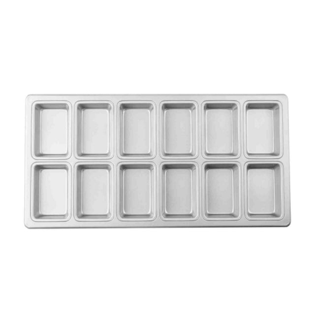 TableCraft Products 13531 - Mini Loaf Pan, 19-1/2"W X 10"D X 1-1/4"H, 12 Moulds