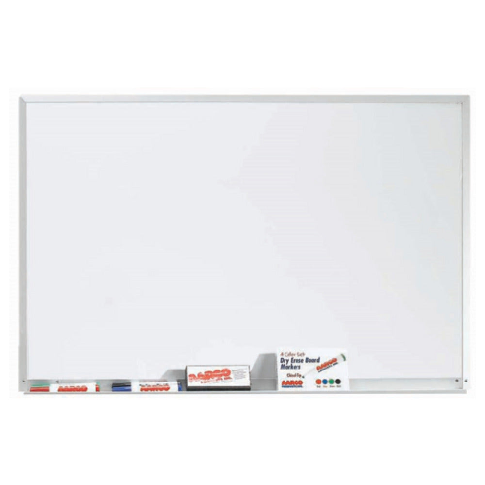 Aarco WDS2436 White Porcelain Markerboard Wall Mount 36"W X 24"H