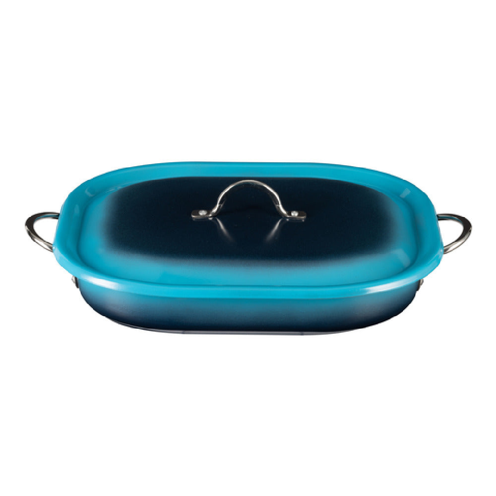 Bon Chef 73023-OM-C - Country French X - Ombre Roasting Pan, 5 Qt, 15" X 11" X 2 7/8"