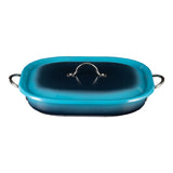 Bon Chef 73023-OM-C - Country French X - Ombre Roasting Pan, 5 Qt, 15" X 11" X 2 7/8"