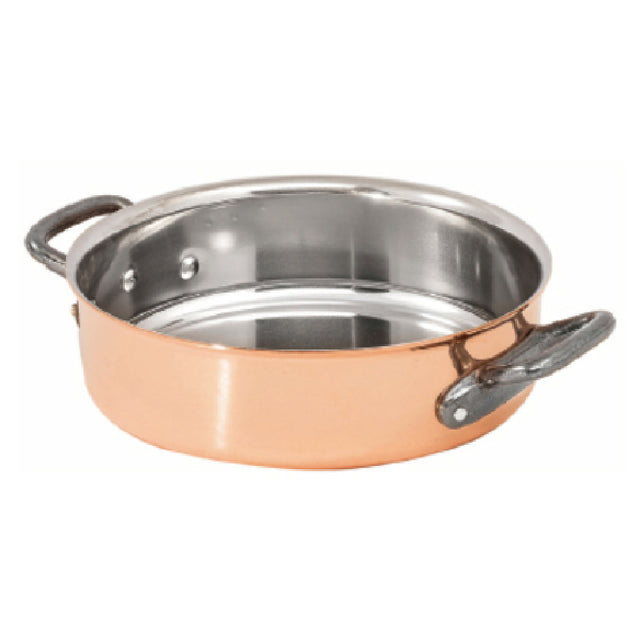 Matfer 374024 Bourgeat Sauté Pan Brazier 3-1/3 Quarts 9-1/2" Dia. X 2-3/4"H