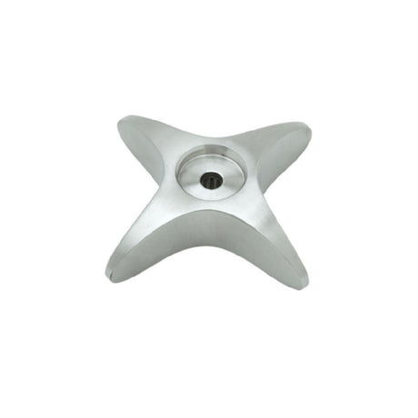 T&S Brass S002521-30NS (Cross-Arm) Kitchen/Lab Handle Stainless Steel 4-arm Handle.