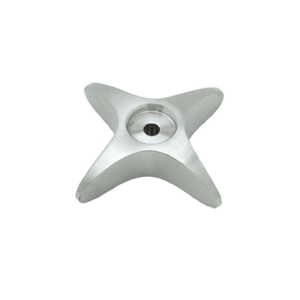 T&S Brass S002521-30NS (Cross-Arm) Kitchen/Lab Handle Stainless Steel 4-arm Handle.