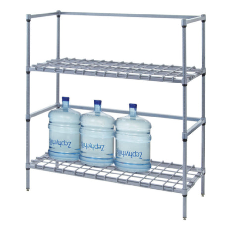 Quantum 184254DGY Tank And Beverage Container Dunnage Rack Wire Two-tier