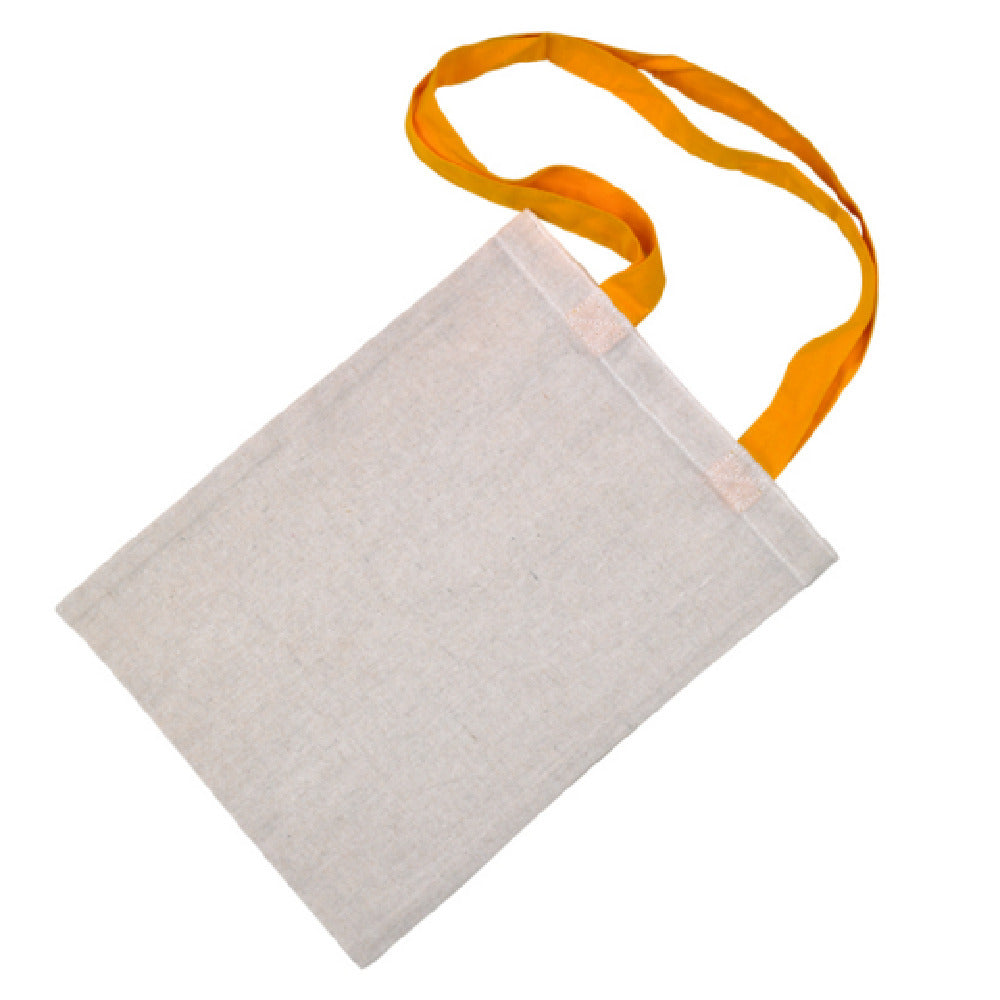 PacknWood 294COTOT2330 - Tote Bag With Yellow Handles, 9.1"L X 0.4"W X 11.8"H, (100 Pcs)