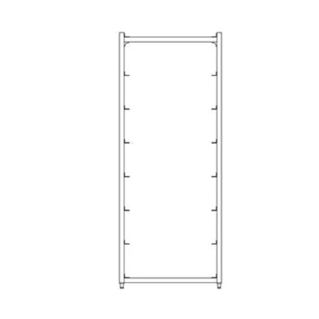 New Age Industrial 1315 Produce Crisper Rack Stationary Full Height