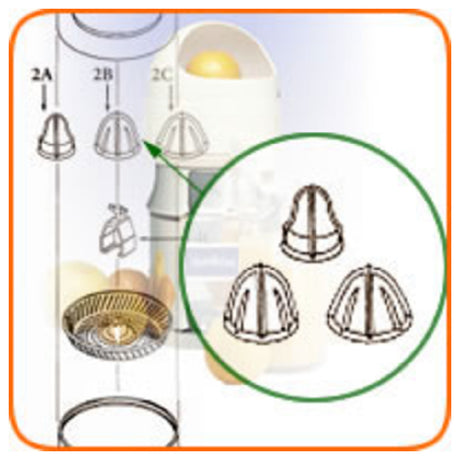 Sunkist 02 Extracting Bulb Set With Metal Insert Lemon/lime (fits Model 8)